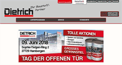 Desktop Screenshot of dietrich-baustoffe.com